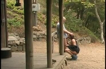 Cryptostudios: Three beautiful perfect teens got fucked outdoor by her muscular...
