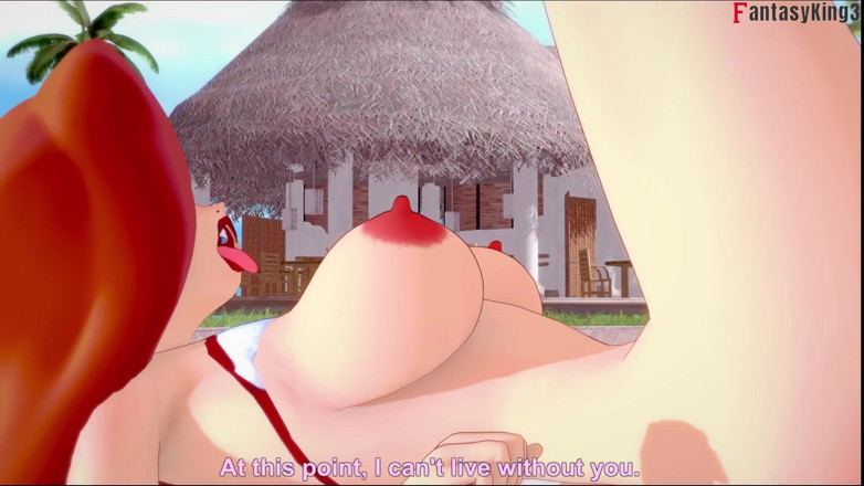 Fantasy king: Jessica rabbit bikini gefickt