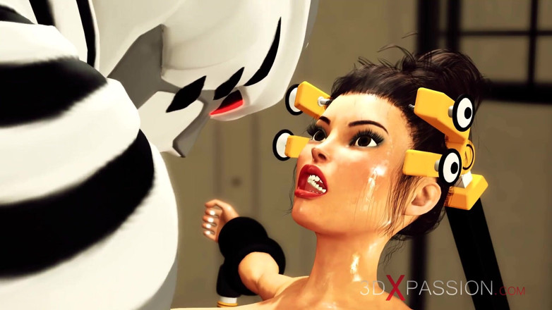 3dxpassion: Sci-fi sex cyborg fucks hard a hot brunette in the...