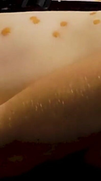 Bound Punk Shaved Head Teen Get Hot Wax Back and Front
