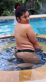 My Stepmom Rides My Cock in the Pool