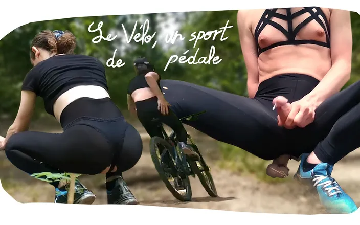 Prxcy Tgirl: Bike in Forest