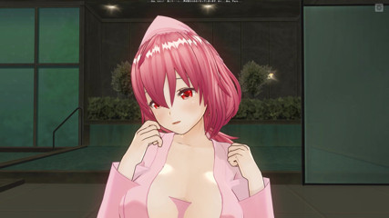 H3DC: 3D HENTAI: Girlfriend in pink robe rides dildo and cums