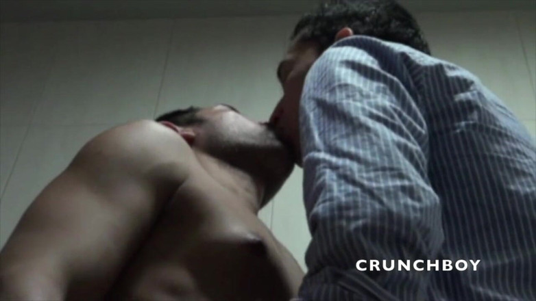 Crunch Boy: Sexy young Arab fucked by top latino in public toilets
