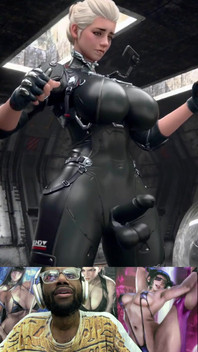 Special Agent Waifu Grows a Fat Futa Cock and Cums in Her Suit