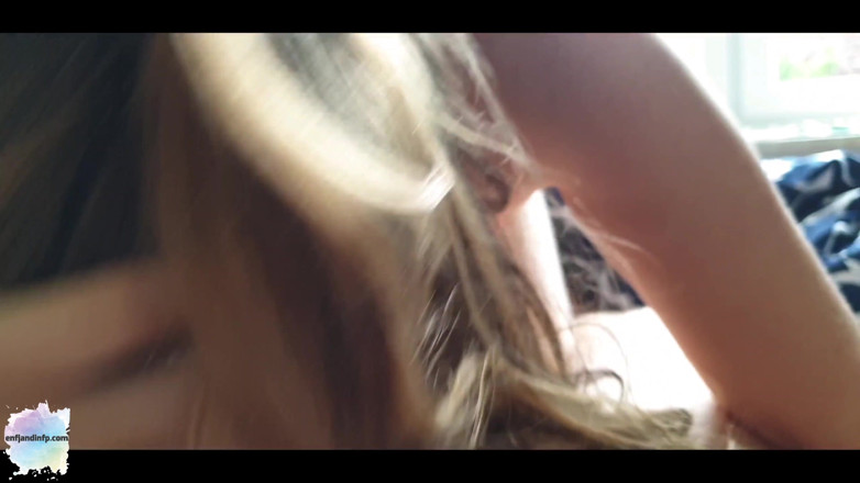 ENFJandINFP: Sweet teen in lingerie blows and gets a huge facial