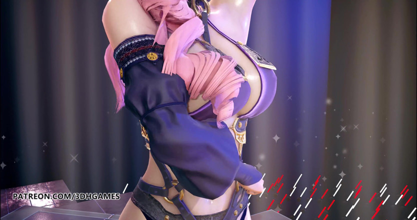 3D-Hentai Games: Wisin și Yandel - Urmează-l pe liderul Seraphine - striptease sexy