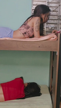 High Voltage in the Bunk Bed, Girlfriend Upstairs, Friend Downstairs, Boyfriend in the Middle of the Chaos