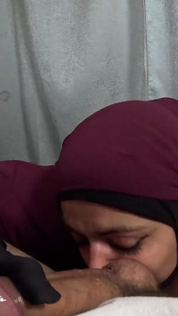Full Hijabi Covered Rough and Soppy Deepthroat Mia Niqab