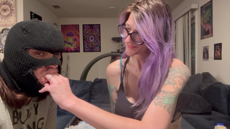 Peppermint Giantess: 67 Giantess Long Finger Bite