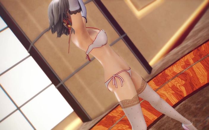 Mmd anime girls: Mmd R-18 anime cô gái khiêu vũ sexy clip 414