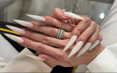 Julia domaina: Sıcak beyaz renk, uzun tırnaklar, keskin pençeler, uzun parmaklar ve...