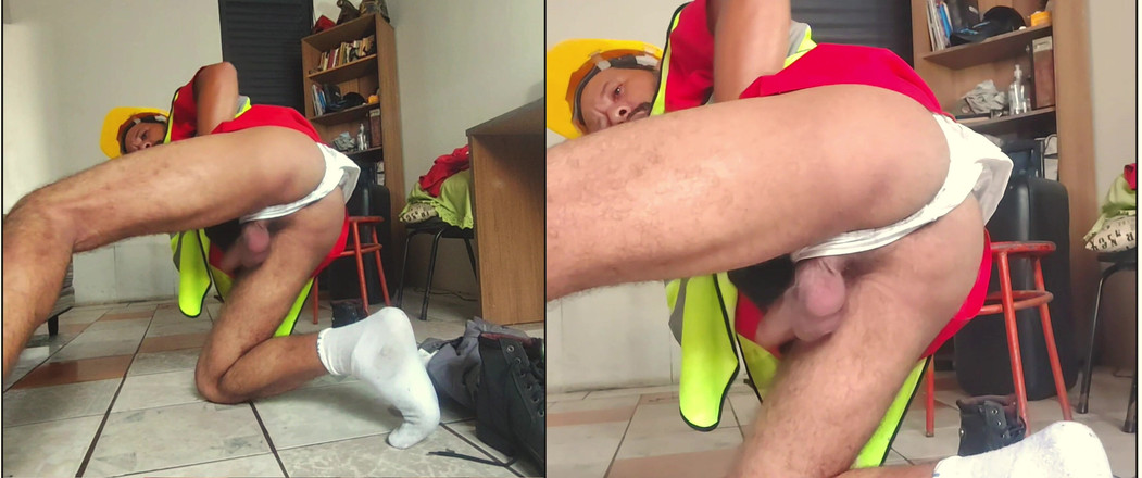 Stink HairyMale: सफेद अंडरवियर - कार्यकर्ता (डबल कैमरा)