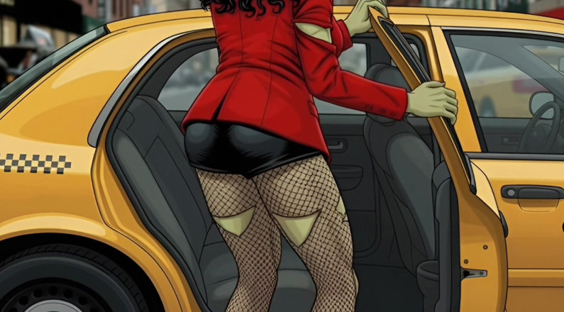 Octopussy Lovers Club: Horny Muscular MILF Dominatrix Fucks in the Car
