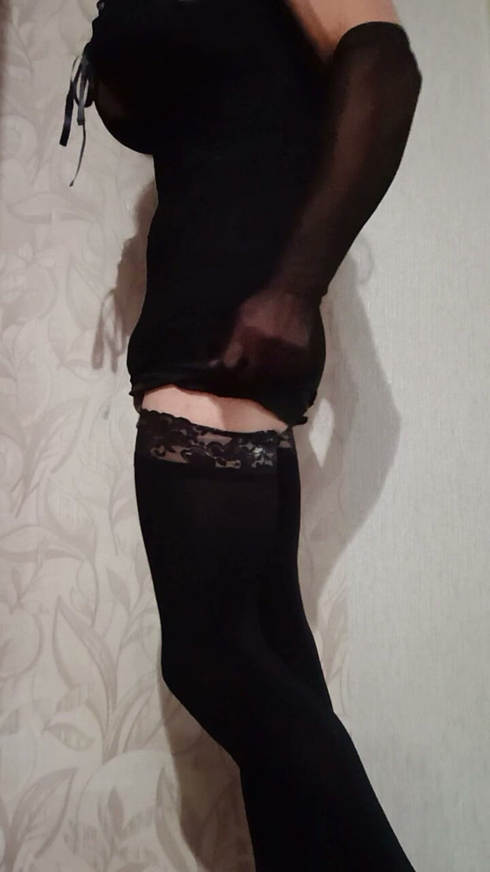 Dasha Navee: Cross in a Short Dress