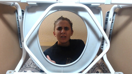 Abby Anna: Sickening gassy farts destroying toilet