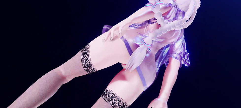 MikuMotion: [mmd] óculos fracos de Eevee tentam seda preta peitos grandes balançam...