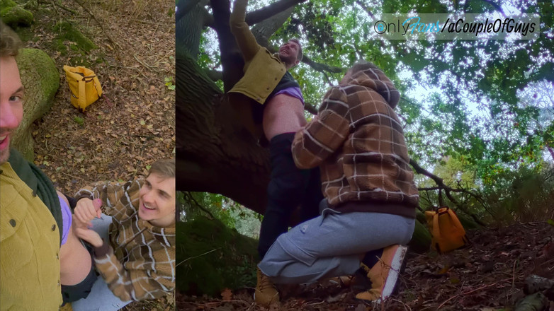 ACoupleOfGuys: Пососали мой член в лесу