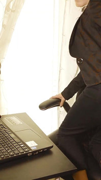 Secretary Slut Miss Helena - Instead of Dictation She Gets Her Own Sperm in Her Face!