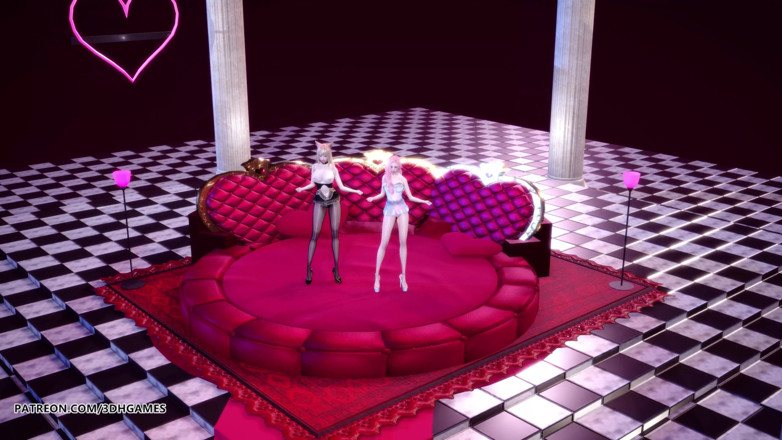 3D-Hentai Games: [MMD]チェネス - SeSeSeセクシーなホットストリップショーアーリセラフィンリーグオブレジェンドKDA無修正変態