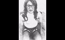 Adeline Tgirl: Adeline-tgirl B&amp;amp;w Cam