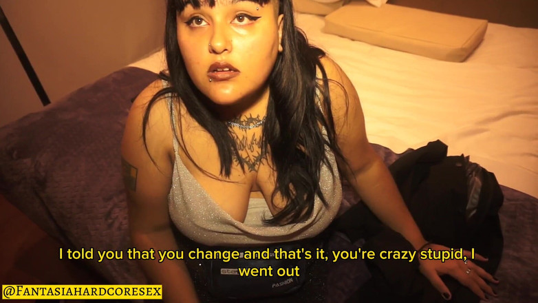 ALISONGONZALEZ26: 我的男朋友嫉妒我想要去跳舞，他最后让我吮吸他的阴茎