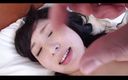 Time To Jerk Off: Hübsches asiatisches teen mit schöner muschi von großem schwanz vollgespritzt
