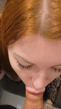 My Pale Redhead MILF Worships My Cock on Her Knees