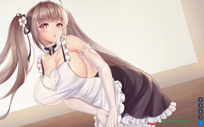 LoveSkySan69Real: Live Waifu Wallpaper - parte 7 - mucama cachonda follada por Loveskysan