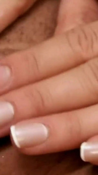 Busty Brunette Fingers Herself to Orgasm