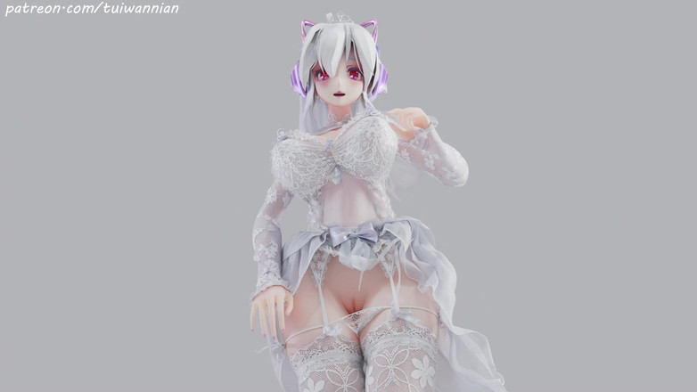 MikuMotion: [mmd] abito da sposa debole T-ara amore da sposa bianco