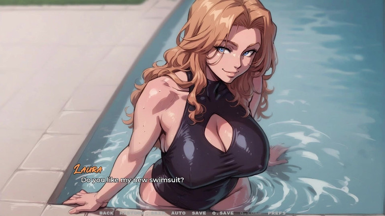 AVN Teller: Yeni kız arkadaşım #2 - kızıl saçlı üvey kız kardeş yeni mayosunu gösteriyor....