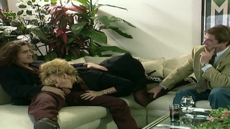 Vintage Climax: Mature blonde fucking in threesome