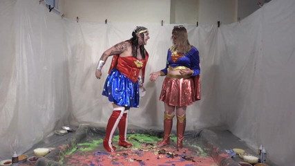 Gunked up girls: Lola and Jodie superheroes