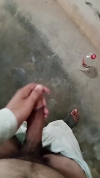 Young Boy Masturbates in the Bathroom