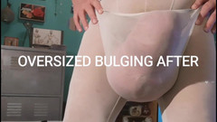 Monster_Meat_: Vyboulení v prádle po naplnění 1 litrovou glukózou