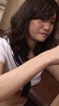 Skinny Asian teen caught masturbating and fucked by stepdad