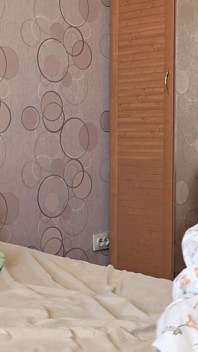 A Busty MILF with a Big Ass in White Panties Behind the Scenes. a Home Camera Watches a Mature Housewife. PAWG.
