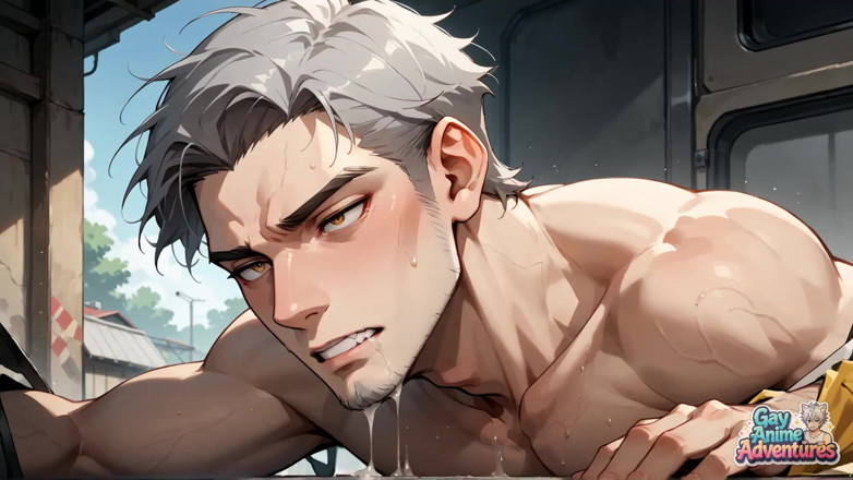 Gay Anime Adventures: Show industrial de porra industrial de cabelos grisalhos: Fantástico XXX...