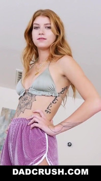 DadCrush - zierlicher teenager (Arya Fae) wird von stiefvater gepflügt