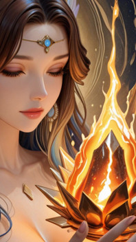Presentación de diapositivas de la diosa cósmica desnuda: aura azul empinóctica y cristales fundidos - ai fantasy erotica video