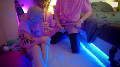 KinkyHome: Femboy和女孩自拍撸管