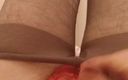 Sissy Cindy: Prachtige kontgeplugde sissygasm in panty