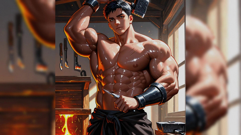 Erotic Man: セクシーなゲイ鉄工Aiスライドショー