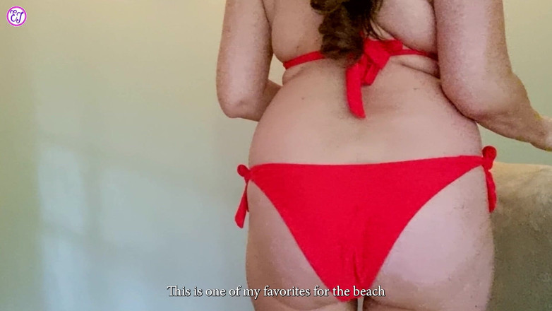 elleandtj: MILF biquíni experimentando por Elle Ellemodel20