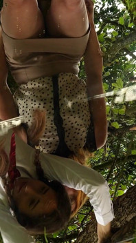 Lesbian Detention Diaries Part 3: Mila Almost Reveals Their Secret Relationship and Gets Caned by Pure Lucie