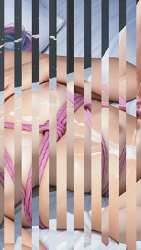 Waifish Futa Princess Hands-free Poderoso Orgasmo com cordas grossas no peito