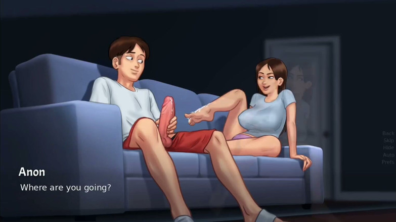 Xr Gamer: Debbie Gives Anon's Huge Monster Cock a Surprise Footjob - Summertime...