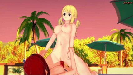Hentai Smash: Lucy Heartfilia and Erza Scarlet have lesbian sex on the...