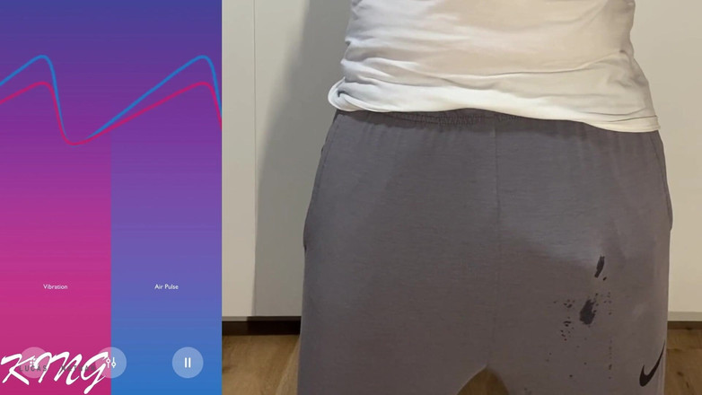 Lucas Nathan King: Огромный член кончает в штаны без рук, подборка